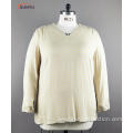 Ladie's v neck long sleeve woven shirt